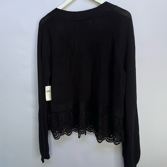 NWT Anthropologie Lace Knit Tunic Sweater XL - Picture 10 of 11